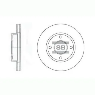 Гальмівний диск Hi-Q (SANGSIN) SD3027