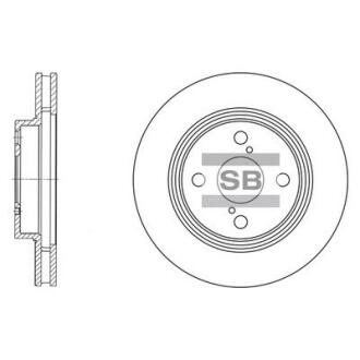Гальмівний диск Hi-Q (SANGSIN) SD4006