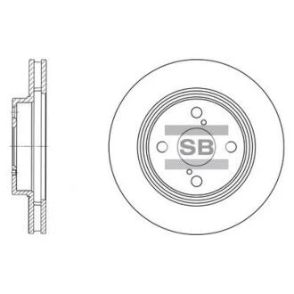 Гальмівний диск Hi-Q (SANGSIN) SD4006