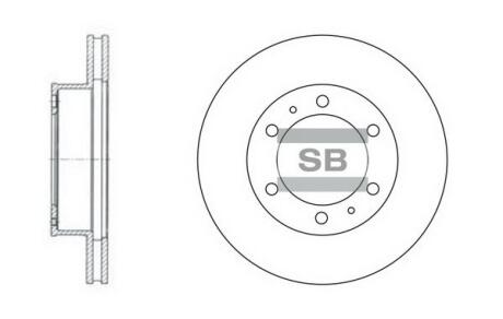 Гальмівний диск Hi-Q (SANGSIN) SD4011