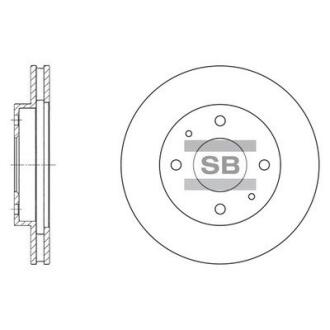 Диск гальмівний Hi-Q (SANGSIN) SD4302