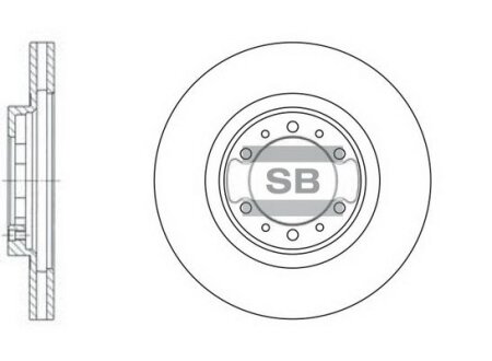 Гальмівний диск Hi-Q (SANGSIN) SD4305