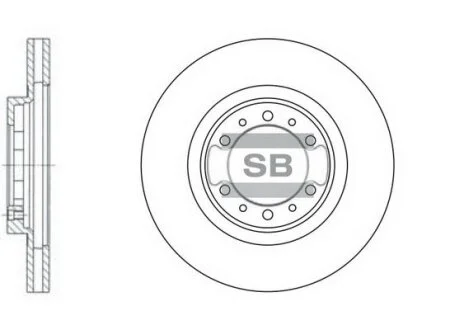 Гальмівний диск Hi-Q (SANGSIN) SD4305