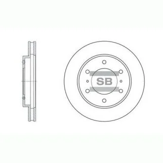 Гальмівний диск Hi-Q (SANGSIN) SD4306