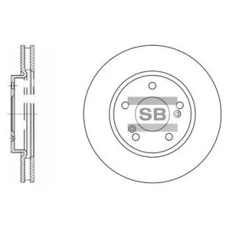 Гальмівний диск Hi-Q (SANGSIN) SD4312