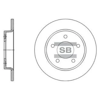 Гальмівний диск Hi-Q (SANGSIN) SD4419