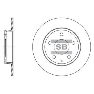 Гальмівний диск Hi-Q (SANGSIN) SD4422