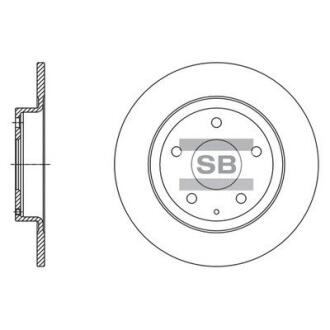 Гальмівний диск Hi-Q (SANGSIN) SD4423
