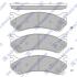 Комплект гальмівних накладок, дискове гальмо Hi-Q (SANGSIN) SP1298 (фото 1)