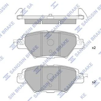 Комплект гальмівних накладок, дискове гальмо Hi-Q (SANGSIN) SP4120