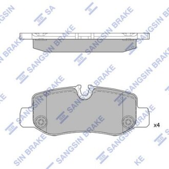 Комплект гальмівних накладок, дискове гальмо Hi-Q (SANGSIN) SP4130