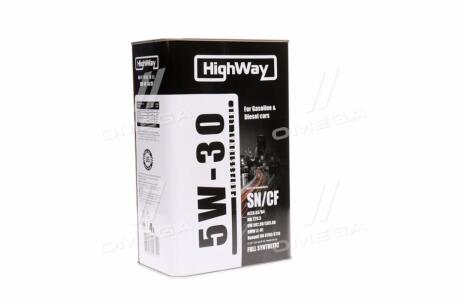 Олива моторна 5W-30 SN/CF (Каністра 4л) HiGHWAY 10117