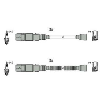 Комплект кабелів високовольтних HITACHI 134952