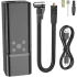 Автомобільний насос ZP7 Maddy portable smart air pump(5000mAh) Black HOCO 6942007614511 (фото 2)