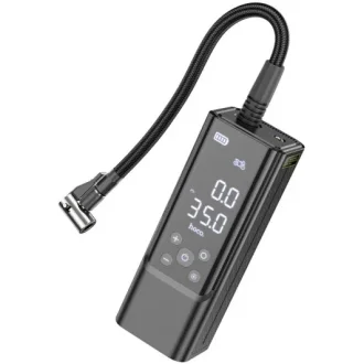 Автомобільний насос ZP7 Maddy portable smart air pump(5000mAh) Black HOCO 6942007614511