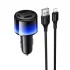 Автомобільний зарядний пристрій Z69 Vivido 24W(2C2A) car charger set(iP) Black HOCO 6942007681537 (фото 1)