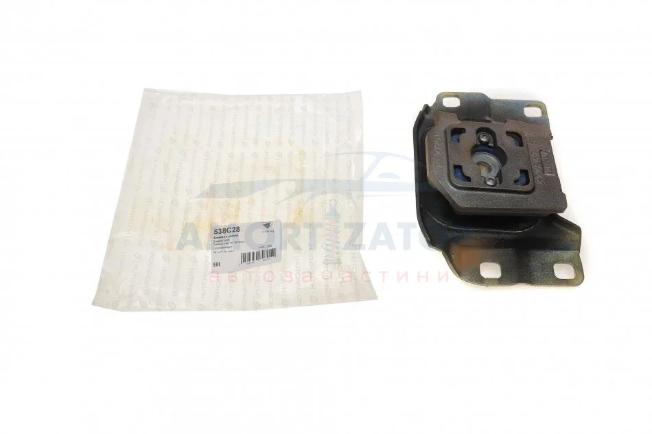 Подушка коробки передач передн Лів (мкпп) FORD C-MAX II, FOCUS III, GRAND C-MAX, TOURNEO CONNECT V408 NADWOZIE WIELKO, TRANSIT CONNECT V408/MINIVAN 1.0 02.12- HUTCHINSON 538C28 (фото 1)