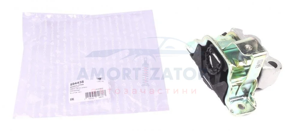 Подушка КПП Citroen Nemo/Peugeot Bipper 1.3/1.4HDI 08- Л. (OE якість) HUTCHINSON 594438 (фото 1)