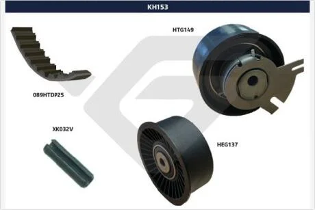 Комплект зубчастих ременів HUTCHINSON KH153