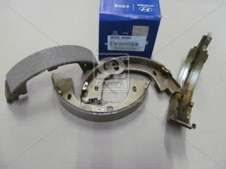 Колодки гальмівні гальма стоянки Hyundai H-1 07- (вир-во Mobis) Hyundai/Kia/Mobis 583504HA00