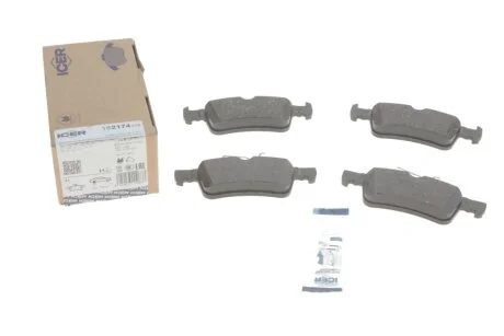 Комплект гальмівних колодок (дискових) 182174-208 ICER 182174208
