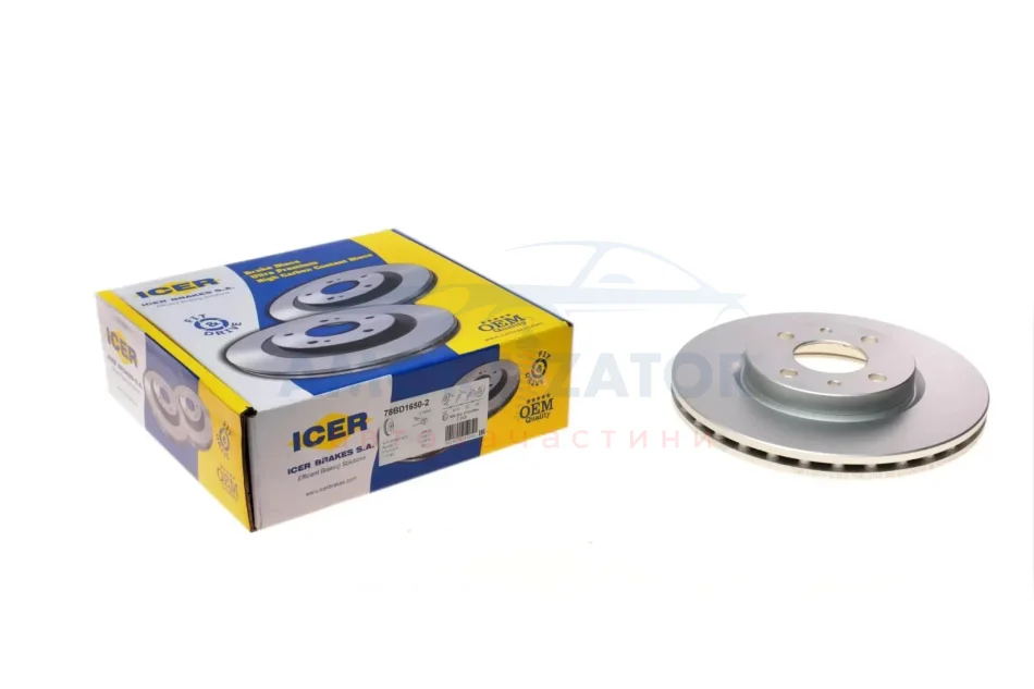 Диск гальмівний ICER 78BD16502 (фото 1)
