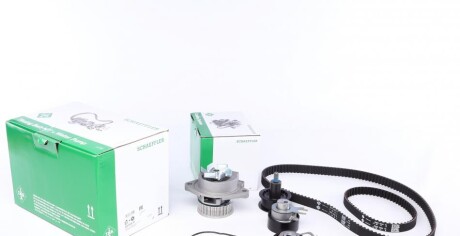 Комплект ГРМ, пас+ролик+помпа INA 530 0538 30