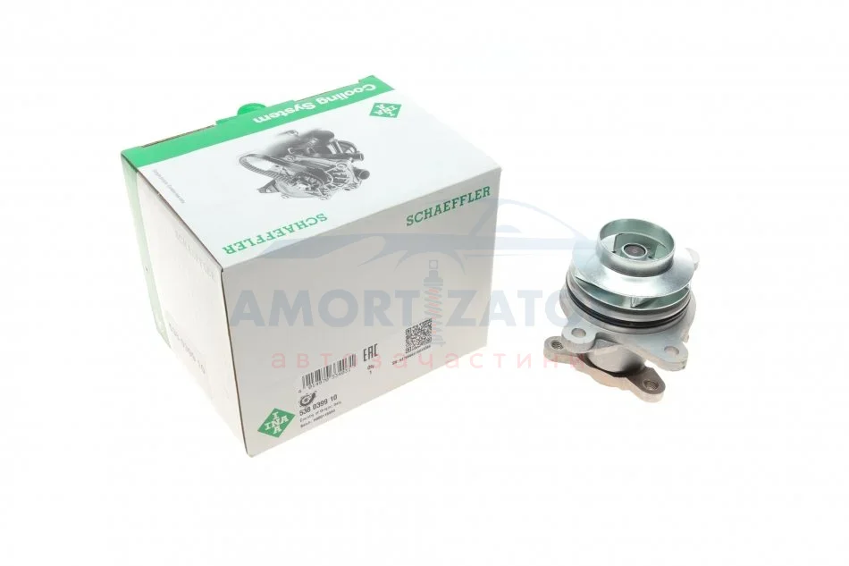 Водяний насос NISSAN 21010-00Q2C QASHQAI +2 I (J10, JJ10), 12/06 - 12/13 1.6 dCi (Вир-во) INA 538 0399 10 (фото 1)