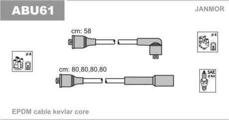 Провода В/В Audi A4 1.6 95-00 VW Passat 1.6 96-00 JANMOR ABU61