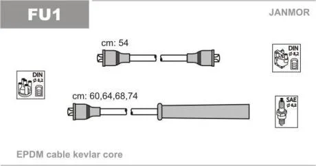 Дроти в/в Ford Escort 1,1.1,3.1,4-1,4I.1,6-1,6 JANMOR FU1