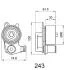 TOYOTA ролик нат.Land Cruiser 80,100 4.2D/TD 90- JAPANPARTS BE243 (фото 3)