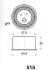 MITSUBISHI натяжний ролик PAJERO / CARISMA 1,8 16V JAPANPARTS BE-515 (фото 2)