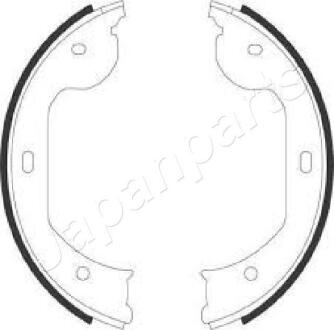 BMW К-т гальм. колодок стоянкового гальмоза 5 E60, 7 E65/E66, X5 E53, X3 E83 JAPANPARTS GF-0104AF