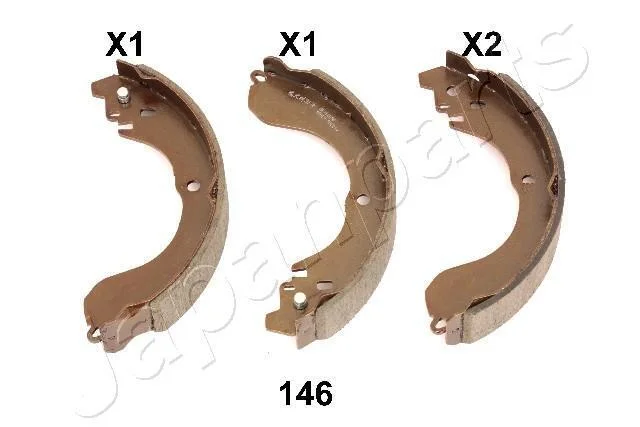 JEEP гальмівні колодки барабан.Avenger,Caliber,Compass,Patriot,Nissan Cube JAPANPARTS GF146AF (фото 1)