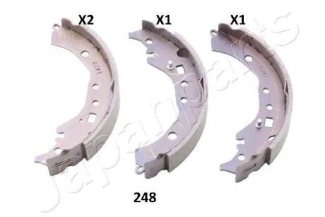 TOYOTA щоки гальм. задні Yaris 11-, Verso 10-, IQ JAPANPARTS GF248AF