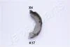Гальмівні колодки барабан. KIA Sorento 02- JAPANPARTS GFK17AF (фото 1)