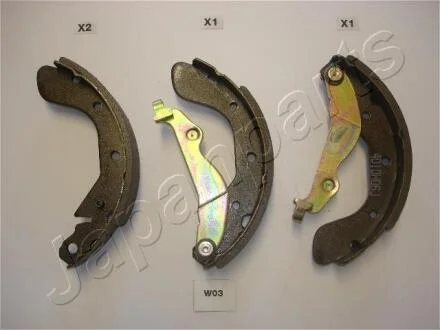 DAEWOO гальмівні колодки задні CHEVROLET AVEO, KALOS JAPANPARTS GFW03AF