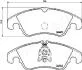 AUDI гальмівні колодки передн.A4,A5 07- JAPANPARTS PA0309AF (фото 2)