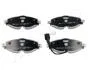 VW К-т передніх гальм. колодок (з датчик.) Golf VII, AUDI A3 13-, SKODA Octavia 12- JAPANPARTS PA0907AF (фото 1)