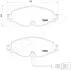 VW К-т передніх гальм. колодок (з датчик.) Golf VII, AUDI A3 13-, SKODA Octavia 12- JAPANPARTS PA0907AF (фото 2)