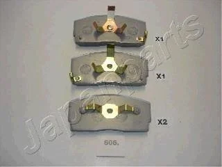 DAIHATSU гальмівні колодки передн.Applause 89- JAPANPARTS PA606AF