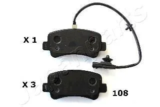 NISSAN гальмівні колодки задн.Interstar,Renault Master III 10- JAPANPARTS PP108AF