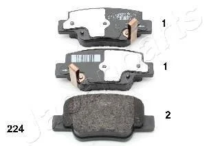 TOYOTA гальмівні колодки задн. VERSO 09- JAPANPARTS PP224AF