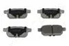 SUZUKI гальмів.колодки задн.Swift IV 10-,SX4 S-Cross 13- JAPANPARTS PP801AF (фото 1)