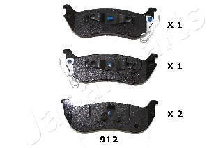 Гальм. колод. задн. CHRYSLER PACIFICA 03- JAPANPARTS PP-912AF