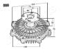 Віскомуфта вентилятора MITSUBISHI L300 JAPANPARTS VC-500 (фото 3)