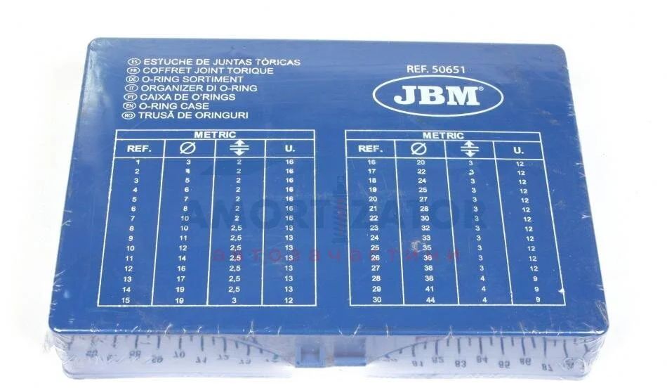 Набір кілець ущільнювачів JBM 50651 (фото 1)