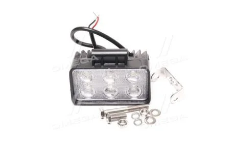 Фара LED прямокутна. 18W, 6 ламп, 110*90мм, 1200Lm широкий промінь 12/24V 6000K (LITLEDA,) JUBANA 453701046