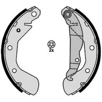 OPEL щоки гальмівні Astra,Corsa,Vectra,Espero,Lanos,Nexia JURID 362614J