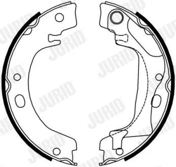 Колодки ручного гальма TOYOTA Corolla 02- JURID 362631J